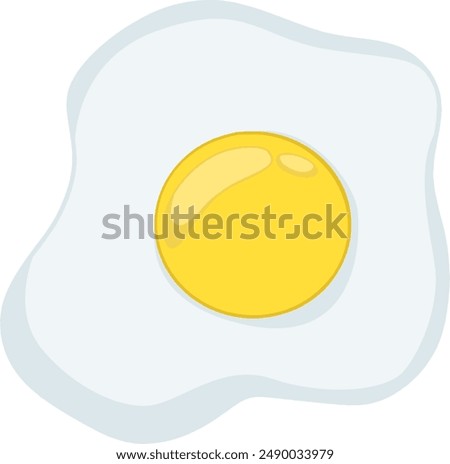 Illustration of sunny side up egg food