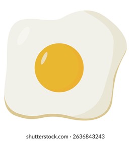 illustration of sunny side up fried egg