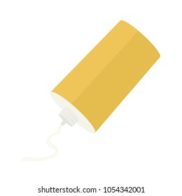 Illustration of sunscreen cream container.