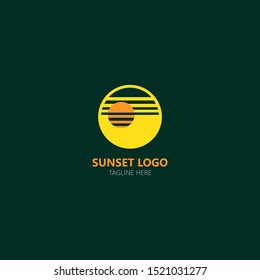 Illustration of Sunset Logo Icon