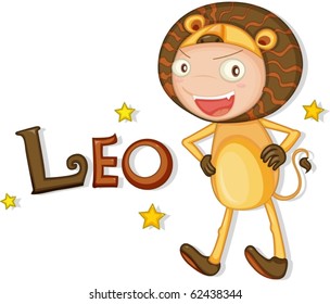 illustration of sunsign on a white background
