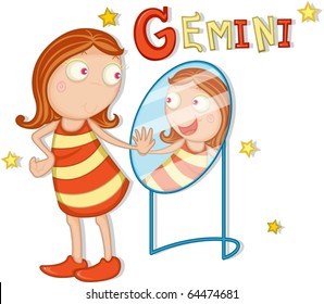 illustration of sunsign on a white background