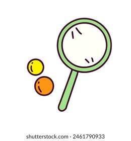 Ilustración de Vector plano de bola súper aislado sobre fondo blanco