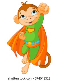 Illustration of Super Hero Monkey 