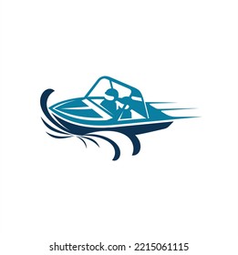 illustration of superboat, vector art.