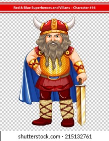 Ilustración de un superhéroe
