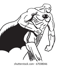 Illustration of a superhero