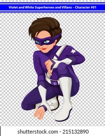 Illustration of a superhero with a mask