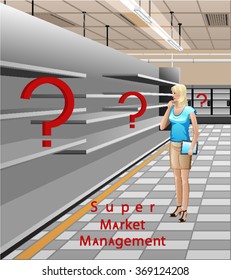Illustration of the supermarket
