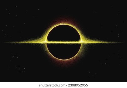 Illustration of supermassive black hole