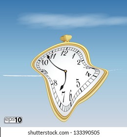 Illustration Surreal Soft Clock