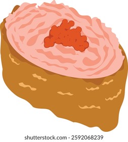 Illustration of Sushi Inari Tuna Salad