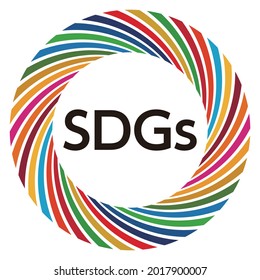 Illustration of Sustainable Development Goals. SDGs.