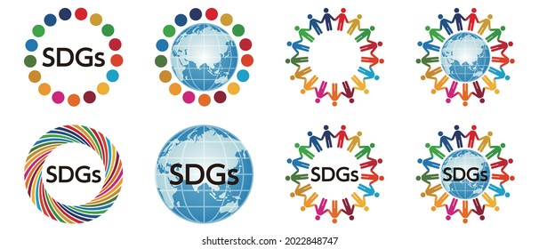 Illustration Of Sustainable Development Goals. SDGs.