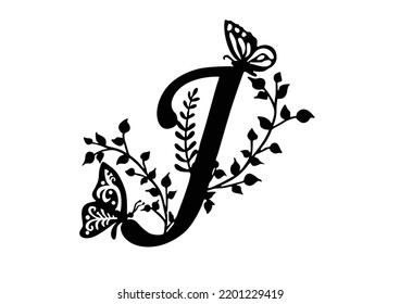 illustration, SVG Alphabet,Letter J wall sticker  svg