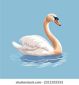 An illustration of a swan which is part of our bird collection. This is perfect for flashcards, storybooks or any other project where you might need high quality pictures. Great for children!