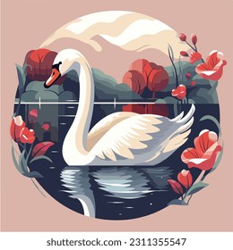 An illustration of a swan which is part of our bird collection. This is perfect for flashcards, storybooks or any other project where you might need high quality pictures. Great for children!