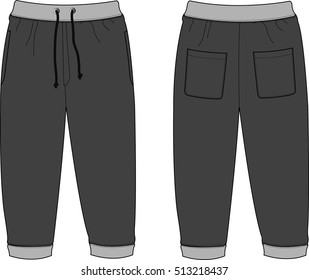 945 Track pants template Images, Stock Photos & Vectors | Shutterstock
