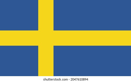 Illustration of Sweden National Flag