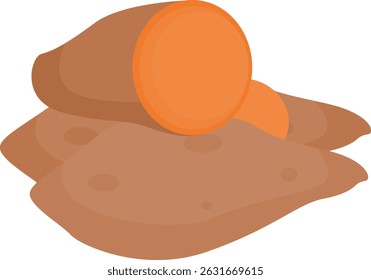 Ilustración de una batata