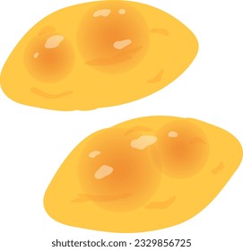 Illustration of sweet potato cakes