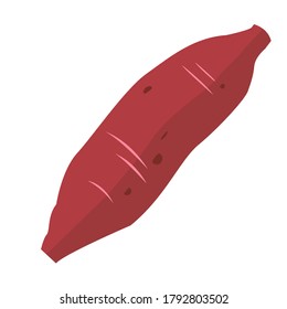 illustration of sweet potato - simple version