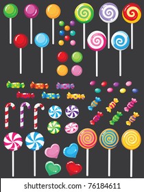 Illustration Of A Sweets Candy Set