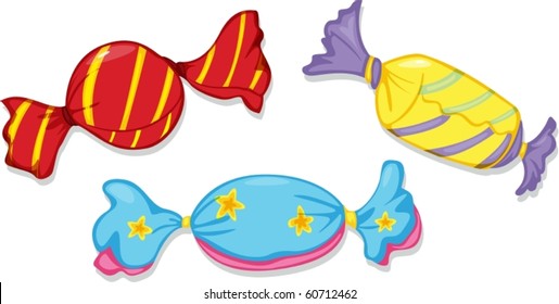 illustration of a  sweets on a white background