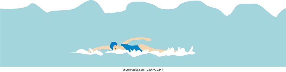 ilustración de la piscina