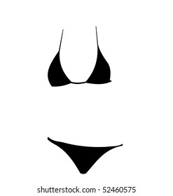Illustration of  swimming suit - vector