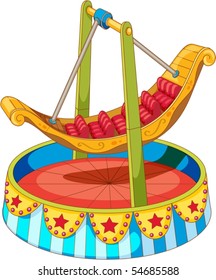 Illustration of a swing on white background