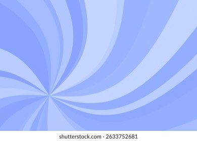 Illustration of swirling sunburst in blue gradient.Fresh and clean radiant smeared background material.