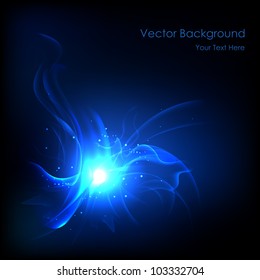 illustration of swirly wave on abstract vector background