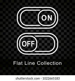Illustration of switch icon on checkered background