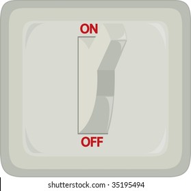 ilustración de switch on white