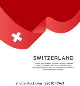 Vorlage für die Illustration des Flaggenmusters der Schweiz