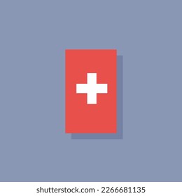 Illustration of Switzerland flag Template