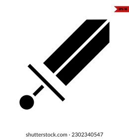 illustration of sword glyph icon