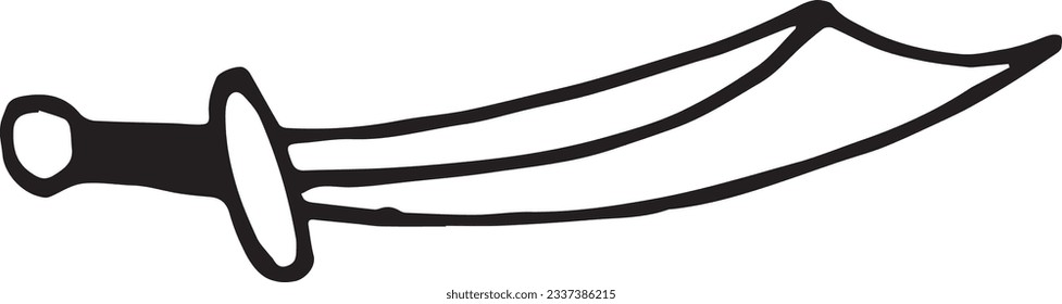 illustration of sword vector art 