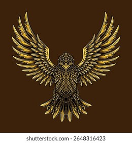 illustration of the symbol of the Indonesian state, the Garuda eagle