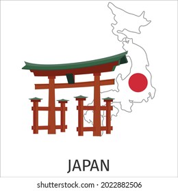 illustration of a symbol of japan