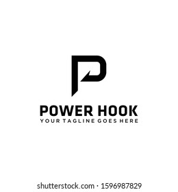Illustration of the symbol P which is made to resemble a sharp hook