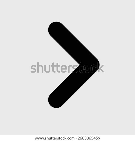 Illustration of an Symbol and Punctuation Greater Than