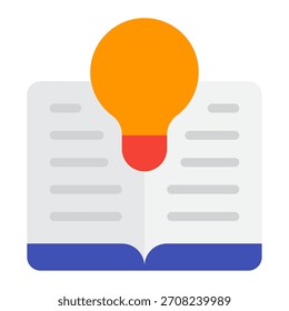 Illustration symbolizing ideas and learning, ideal for educational, innovation, or creativity-themed content.