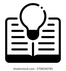 Illustration symbolizing ideas and learning, ideal for educational, innovation, or creativity-themed content.