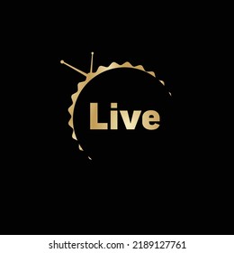 Illustration symbolizing live broadcasting by combining an audio controller and a television antenna