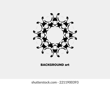 ILLUSTRATION OF SYMETRIC BACKGROUND PATTERN FLOWER 