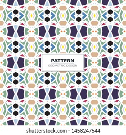 Illustration with symmetrical design. Kaleidoscope backdrop. Modern banner design template.