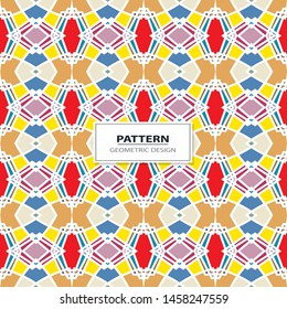 Illustration with symmetrical design. Kaleidoscope backdrop. Modern banner design template.