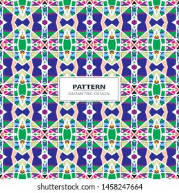 Illustration with symmetrical design. Kaleidoscope backdrop. Modern banner design template.